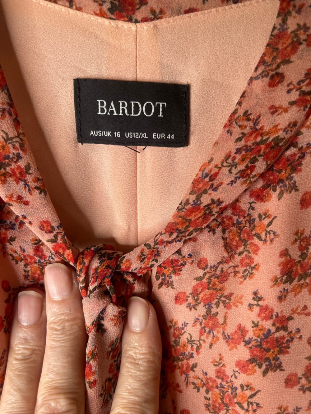 Nordstrom-Bardot Lainey Floral Long Tiered Chiffon Maxi Dress - Picture 2 of 16